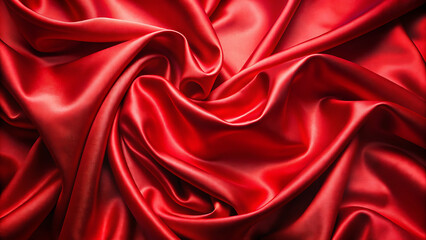 Obraz premium Red silk fabric shiny background