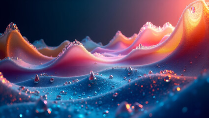 background with colourful vibrant pattern