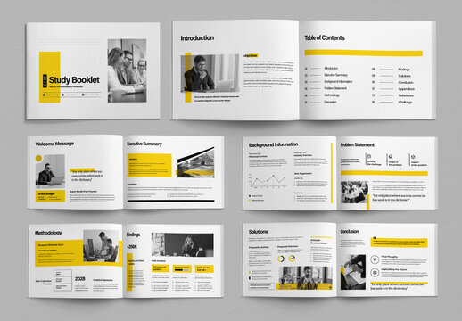 Case Study Booklet Design for Research And Analysis