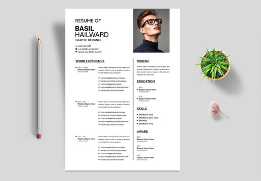Clean and Classic Resume Layout