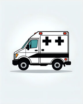 recommend clip art: Emergency ambulance vector illustration