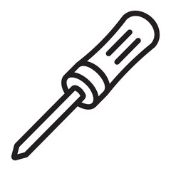screw driver line icon