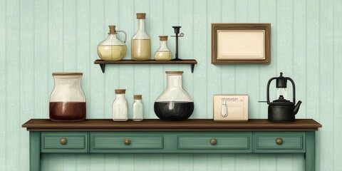 Scientific diagram showcasing ammonia synthesis equipment and chemical processes, [research focus], [educational clarity],