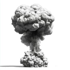 The Power of Atom: A Dramatic Visual of a Nuclear Explosion's Mushroom Cloud