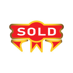 sold ribbon vector icon discount sale sticker lebel minimalist design for digital and print projects
 Graphic Design Icons Making a Huge Impact on Visual Aesthetics