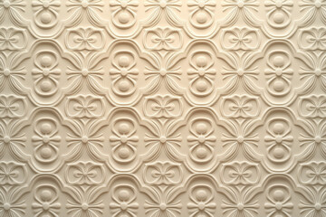 Sophisticated classical 3d pattern. Ancient ornament. Background image. Created with Generative AI technology.