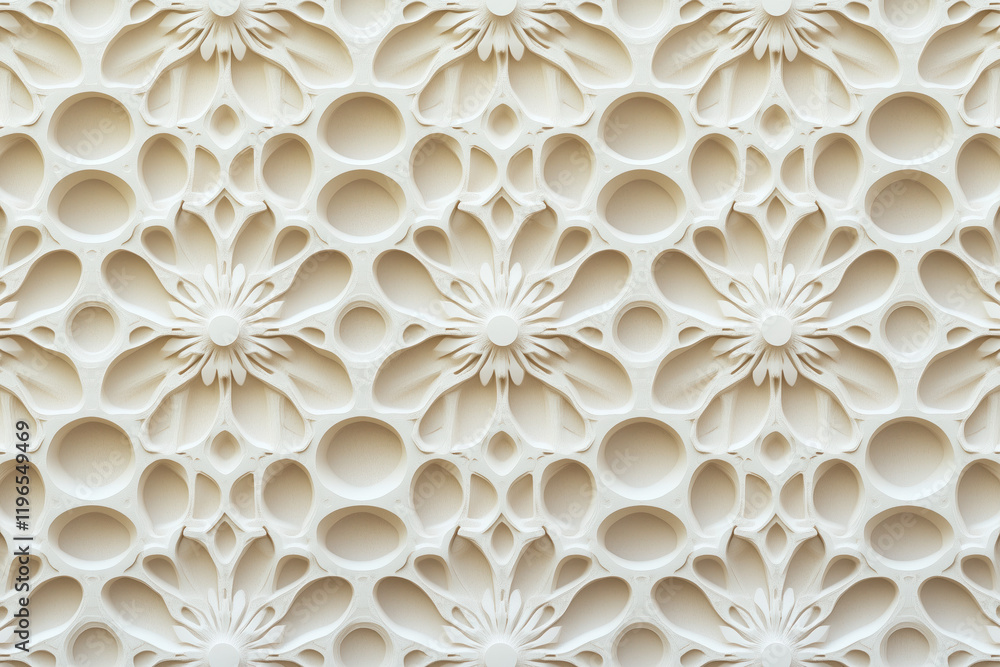 Poster sophisticated classical 3d pattern. ancient ornament. background image. created with generative ai t