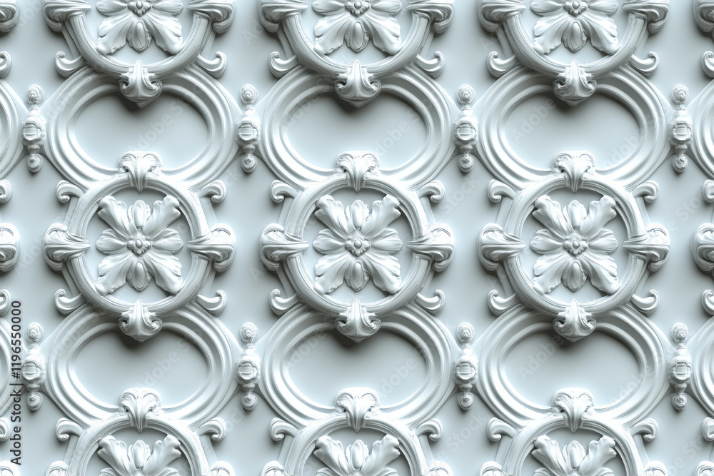 Poster sophisticated classical 3d pattern. ancient ornament. background image. created with generative ai t