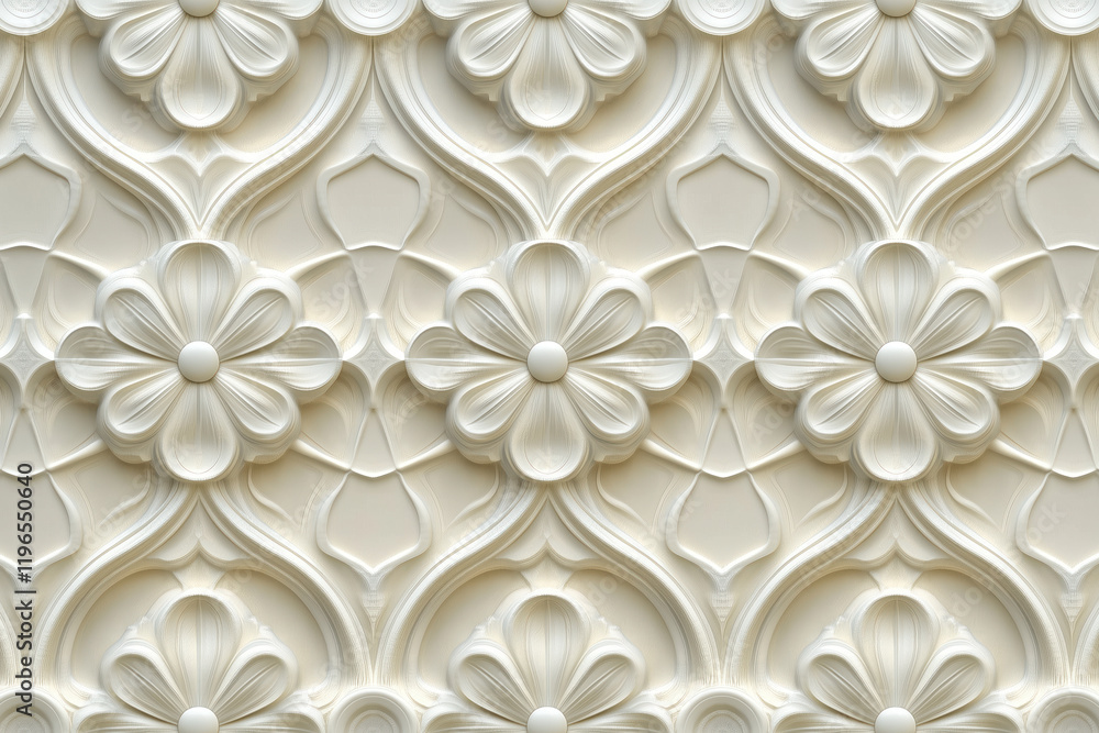 Poster sophisticated classical 3d pattern. ancient ornament. background image. created with generative ai t