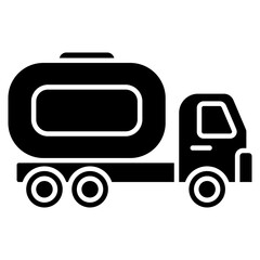 Tank Truck  Icon Element For Design