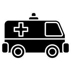Ambulance  Icon Element For Design