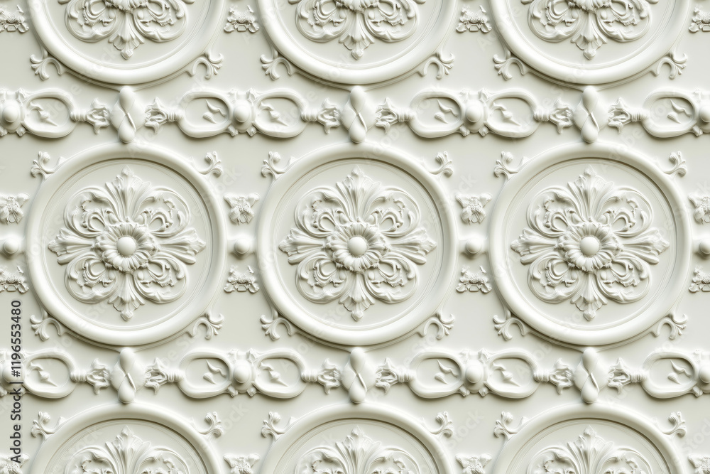 Poster sophisticated classical 3d pattern. ancient ornament. background image. created with generative ai t