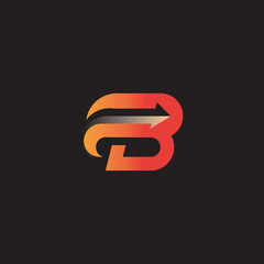 B letter logo design
