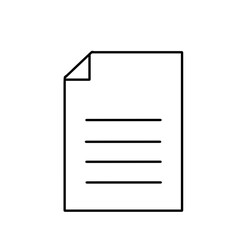 Document Themes. Simple graphic image of a page of paper with a folded left and right corner.