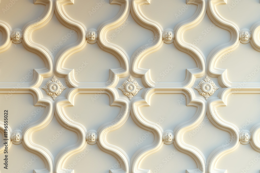 Poster sophisticated classical 3d pattern. ancient ornament. background image. created with generative ai t