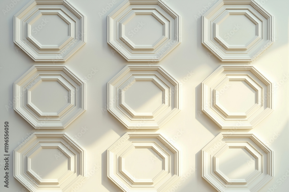 Poster sophisticated classical 3d pattern. ancient ornament. background image. created with generative ai t