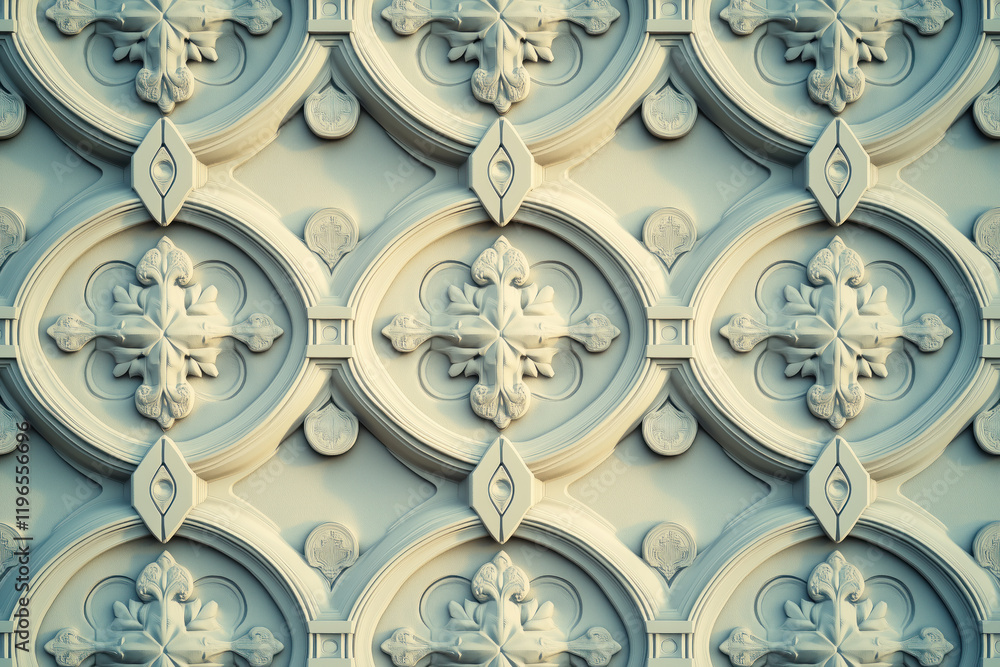 Poster sophisticated classical 3d pattern. ancient ornament. background image. created with generative ai t