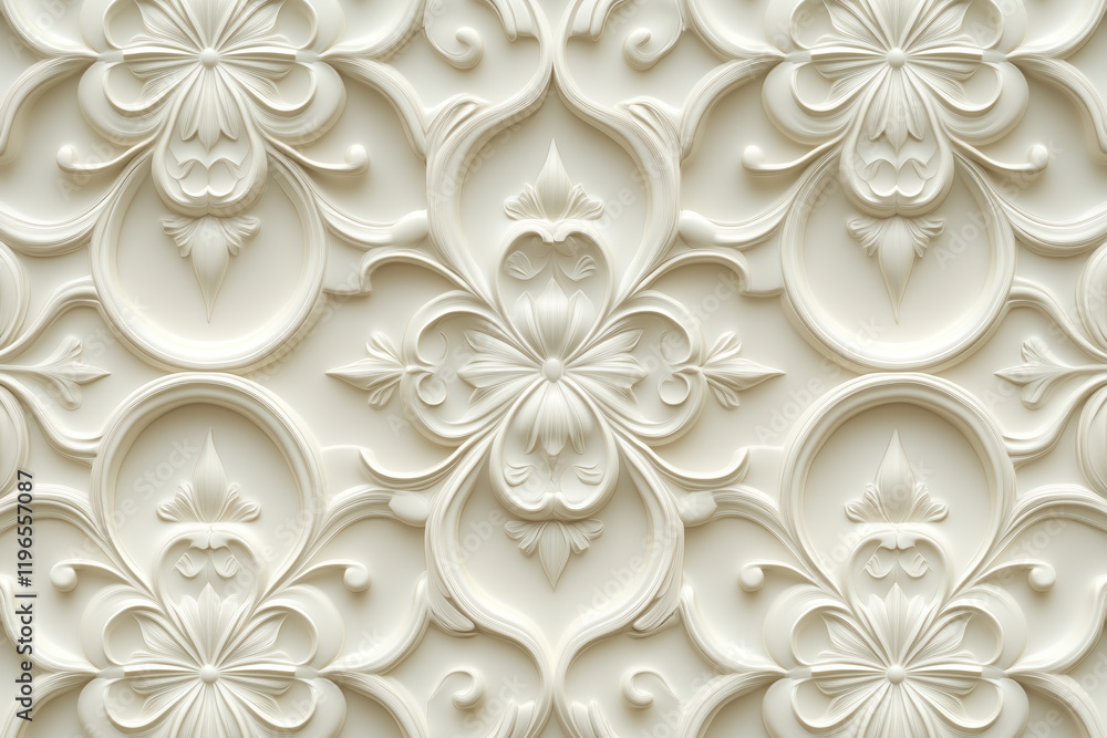 Poster sophisticated classical 3d pattern. ancient ornament. background image. created with generative ai t