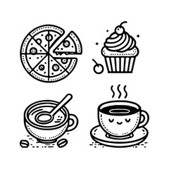 your minimalist bread icon with clean lines on a white background