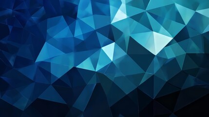 Obraz premium Abstract blue geometric shapes in vibrant hues creating a modern design.