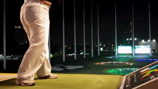 Golf Swing at Bangkok Driving Range
