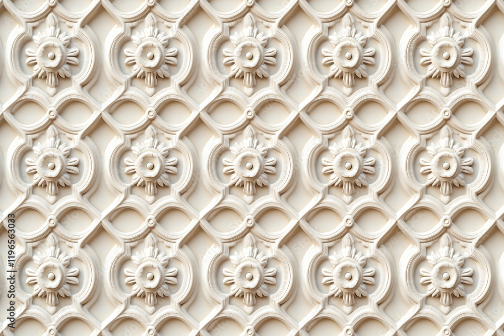 Poster sophisticated classical 3d pattern. ancient ornament. background image. created with generative ai t