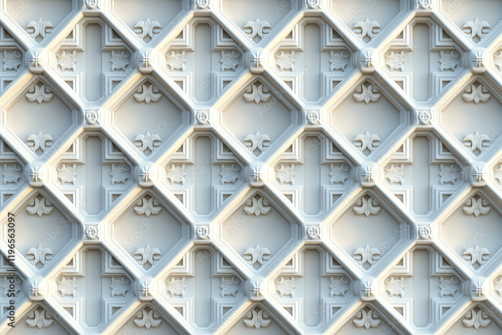 Poster sophisticated classical 3d pattern. ancient ornament. background image. created with generative ai t