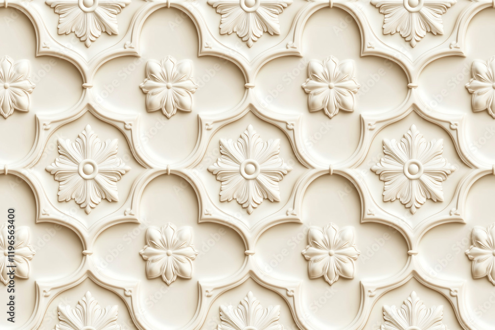 Poster sophisticated classical 3d pattern. ancient ornament. background image. created with generative ai t