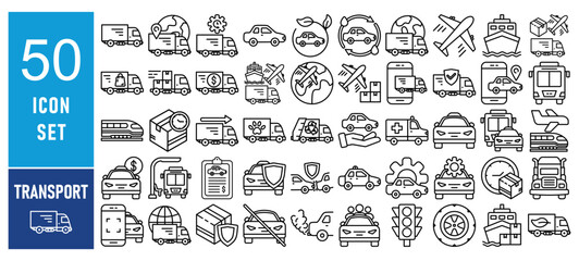 Tranport Tranport related Icon set Vectorrelated Icon set Vec...