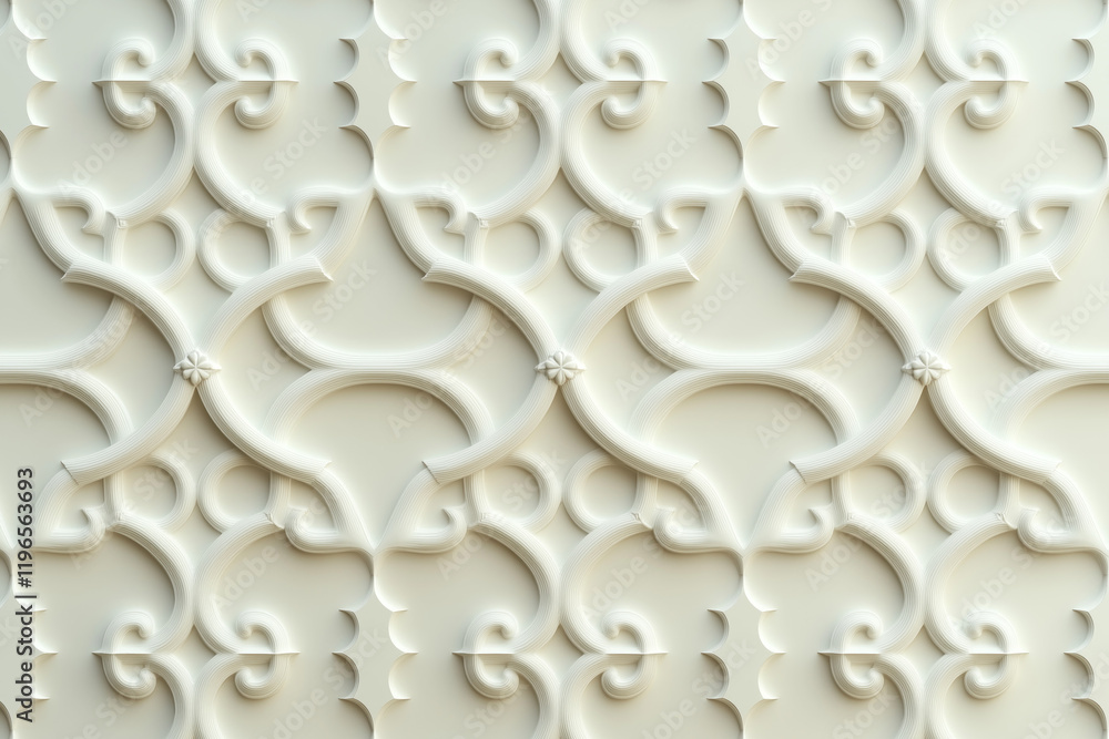 Poster sophisticated classical 3d pattern. ancient ornament. background image. created with generative ai t