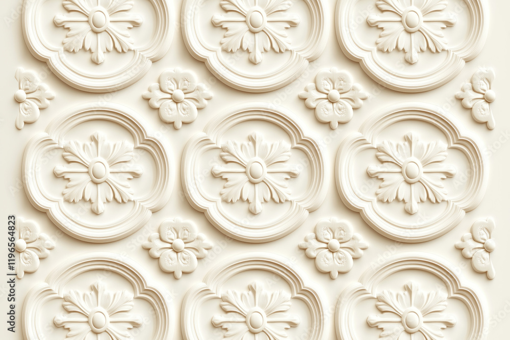 Poster sophisticated classical 3d pattern. ancient ornament. background image. created with generative ai t