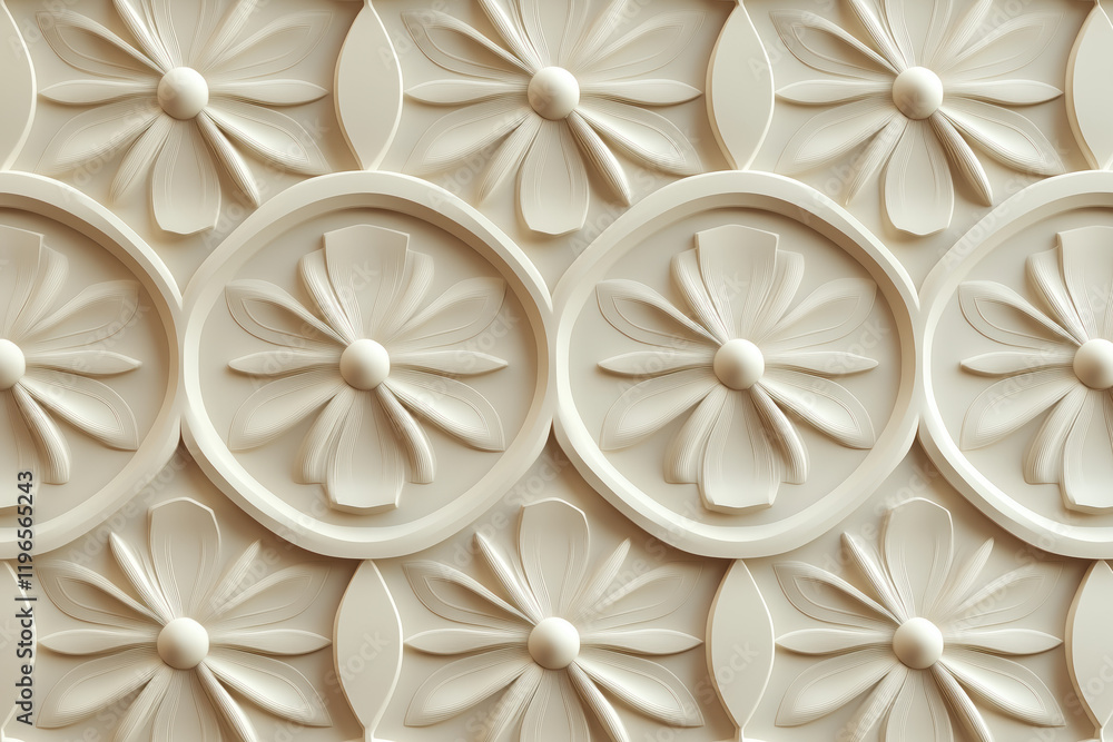 Poster sophisticated classical 3d pattern. ancient ornament. background image. created with generative ai t