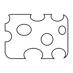 cheese icon, Editable Stroke. Pixel Perfect. For Mobile and Web. Contains icons such as Bread, Hamburger, Milk, Carrot, Fruit, Vegetables