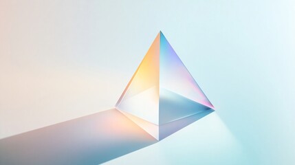 Fototapeta premium Iridescent Prism: A Captivating Play of Light and Color