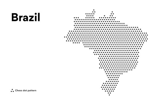 Dotted Map of Brazil