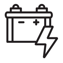 battery line icon