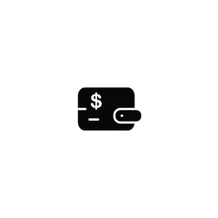 Wallet icon logo design template isolated illustration