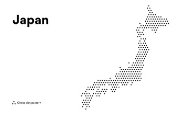 Dotted Map of Japan