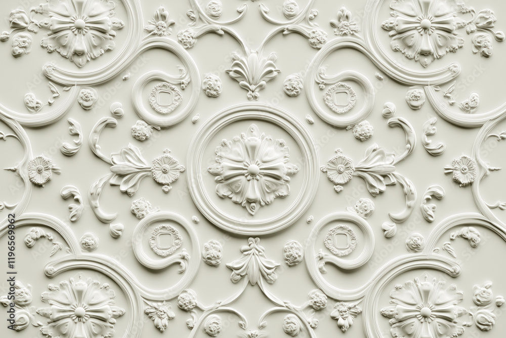 Poster sophisticated classical 3d pattern. ancient ornament. background image. created with generative ai t