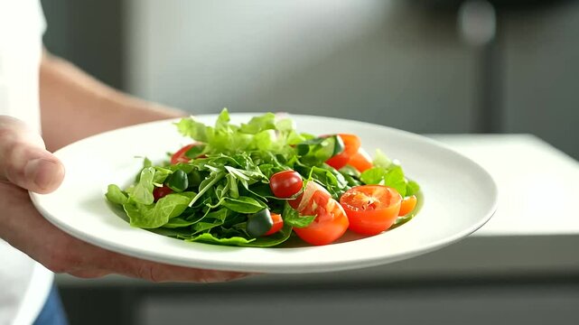 Close Up of Food Portions on Plate Demonstrating Obsessive Behavior