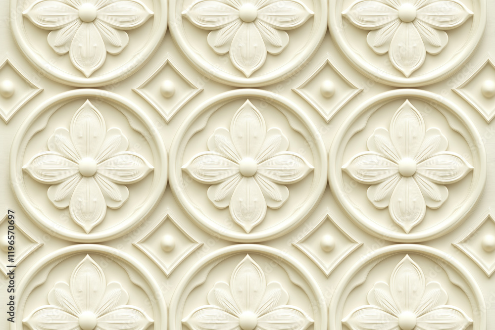 Poster sophisticated classical 3d pattern. ancient ornament. background image. created with generative ai t
