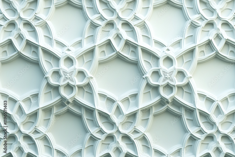 Poster sophisticated classical 3d pattern. ancient ornament. background image. created with generative ai t