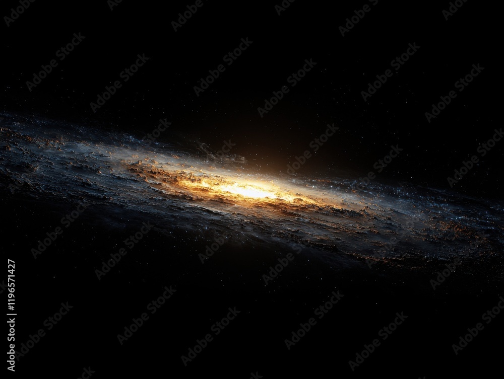 Poster exploring black hole phenomena in the cosmic realm a realistic visual representation