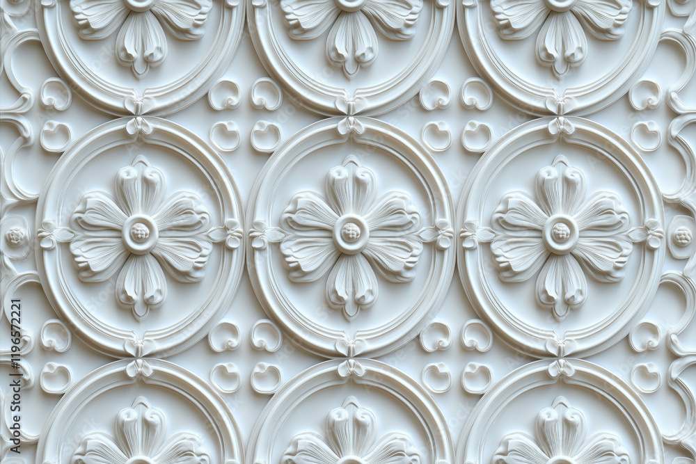 Poster sophisticated classical 3d pattern. ancient ornament. background image. created with generative ai t