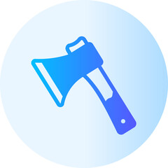 Axe gradient icon