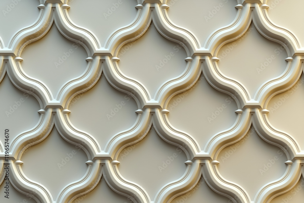 Poster sophisticated classical 3d pattern. ancient ornament. background image. created with generative ai t
