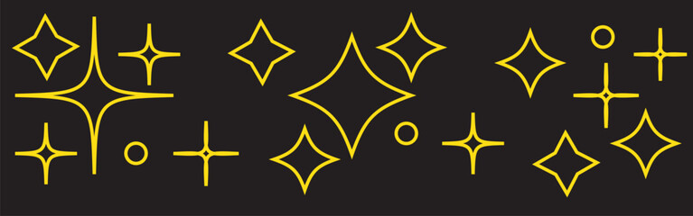 shine icon isolated on white background. vector illustration.