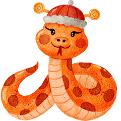 Chinese New Year snake element Emphasis on celebration and tradition.