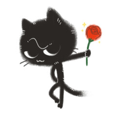 black cat romantic