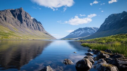 Serene Mountain Lake Reflection